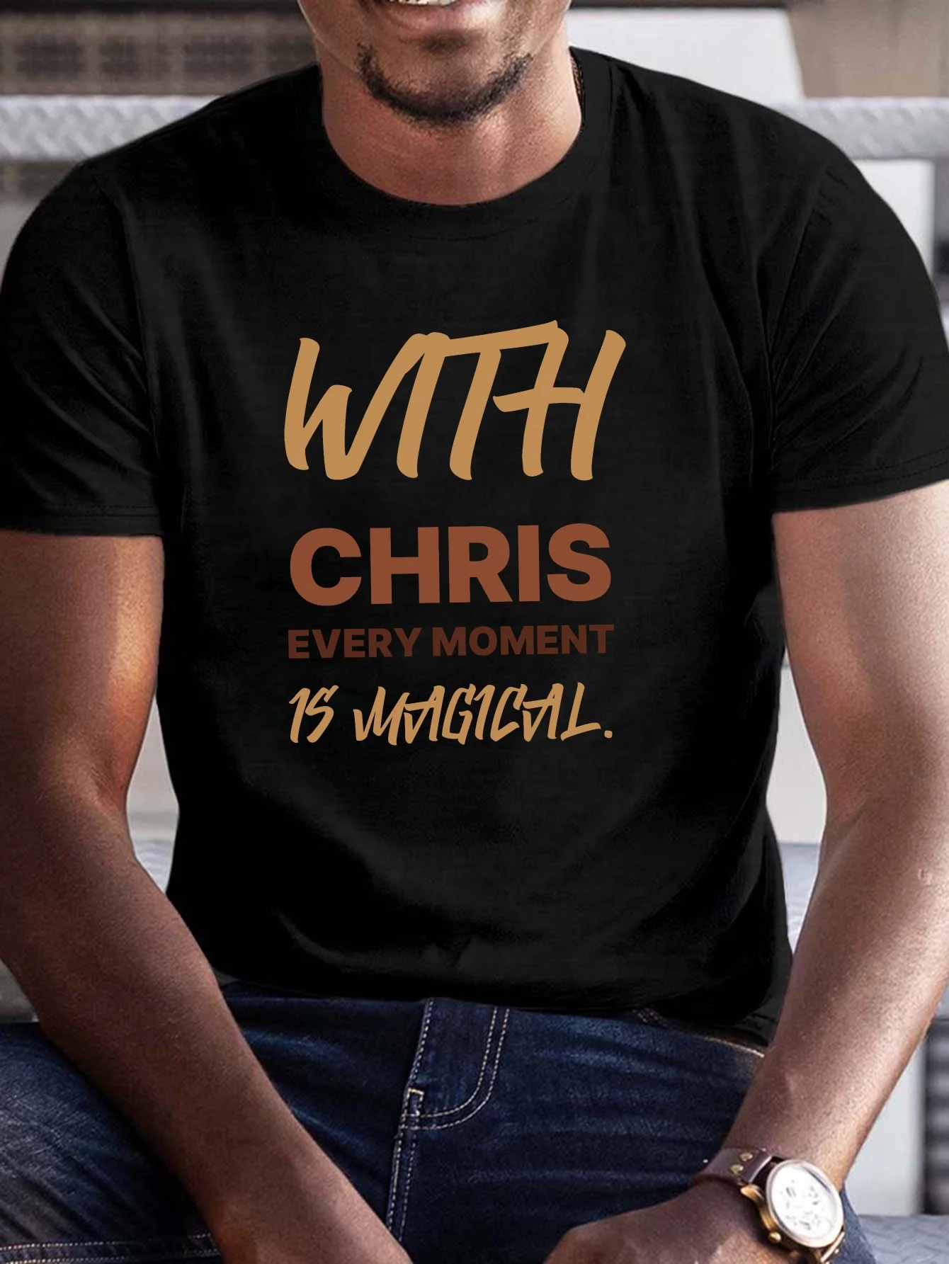 Plus-Size Men's Summer T-Shirt, Chris's 
