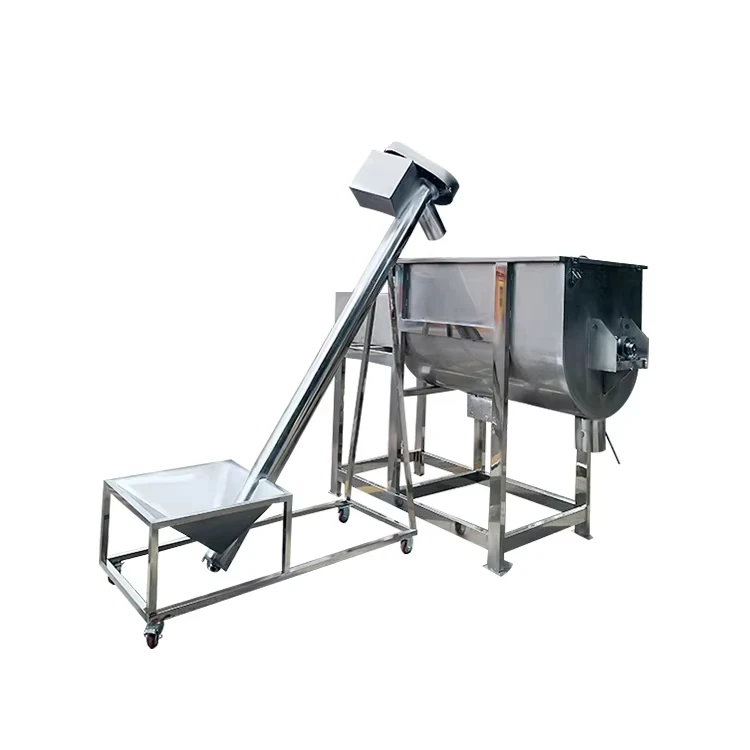 Stainless Steel Horizontal 500l  100kg 500kg 1 Ton Capacity Powder Ribbon Mixer Machine
