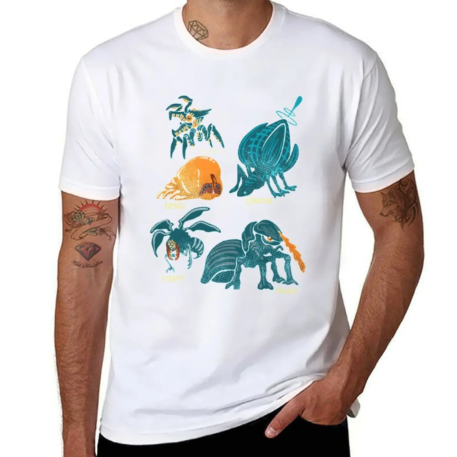 

Starship Troopers Bugs T-Shirt anime tshirt cotton tshirt 100% T-Shirt