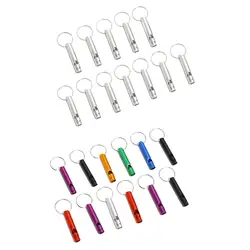 12 Pieces Camping Hiking Survival Whistles Signal Whistles for Sports Hiking