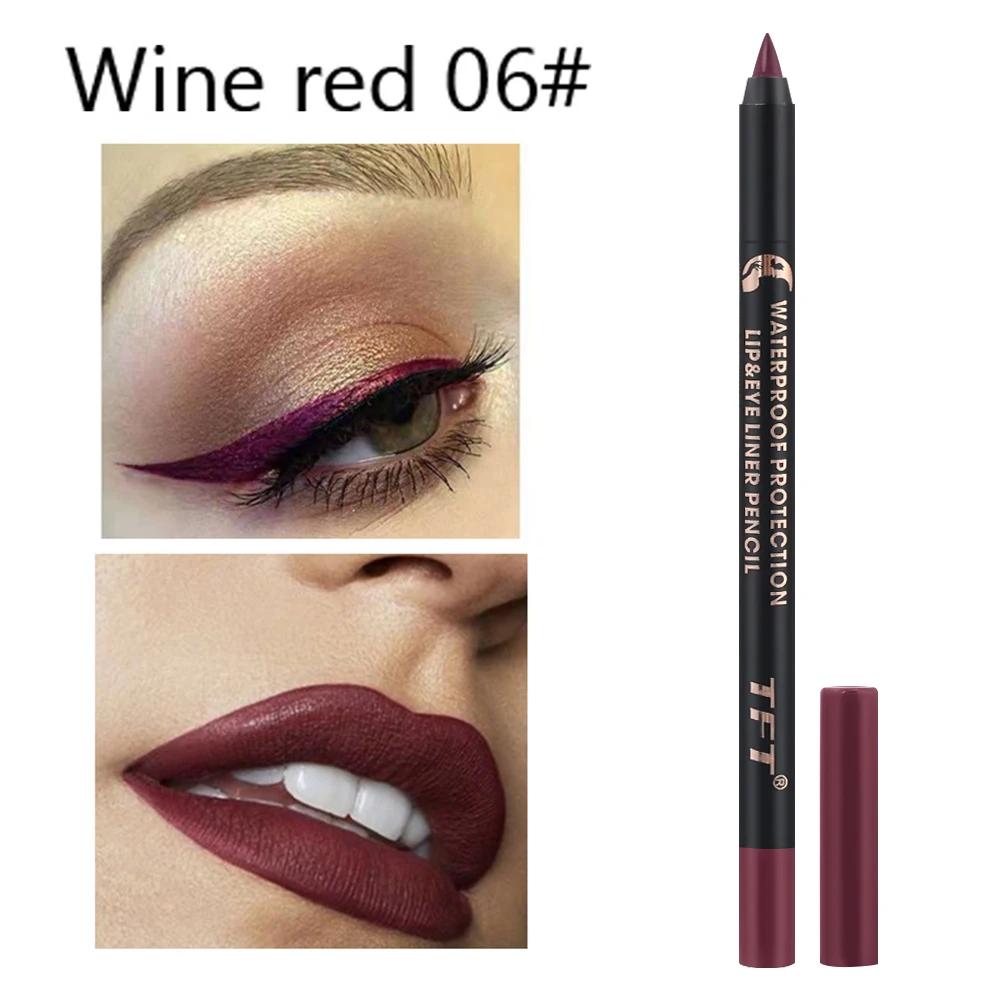 Kleurrijke Waterdichte Eyeliner Pen Snel Droog Gladde Matte Zwarte Vloeibare Eyeliner Lang Laatste Onderste Wimper Potlood Cosmetica Beginnende