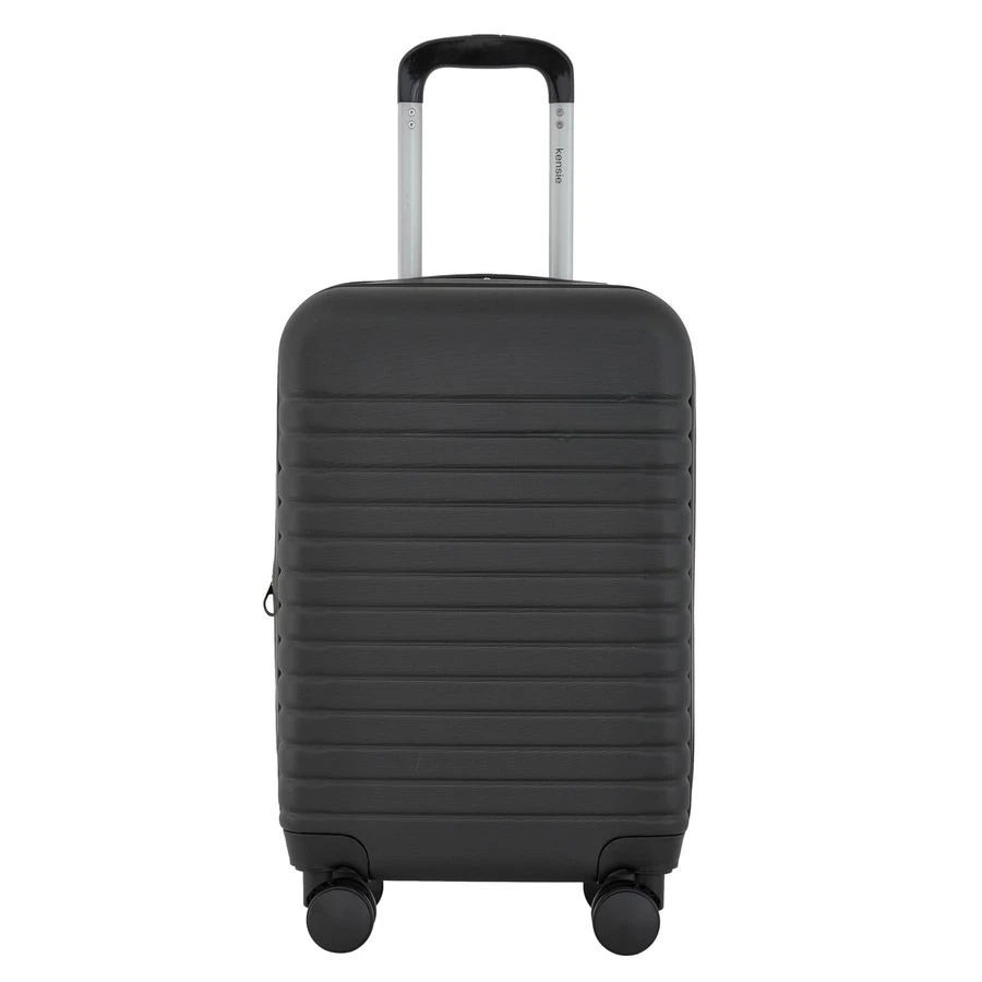 

Graceful Elegant Hardside CarryOn Luggage Black Lightweight Durable Travel Suitcase