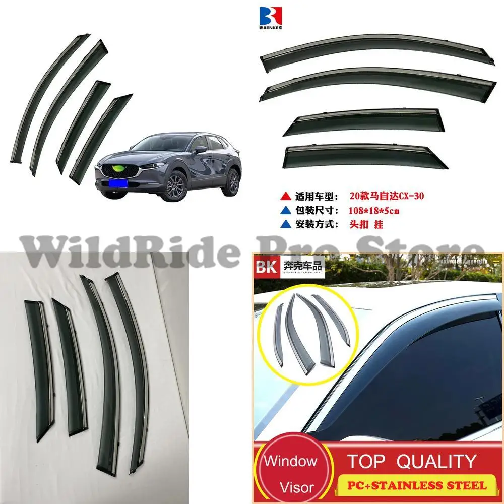 

1 комплект ветрового дефлектора для Mazda CX-30, дверной солнцезащитный козырек, солнцезащитный козырек