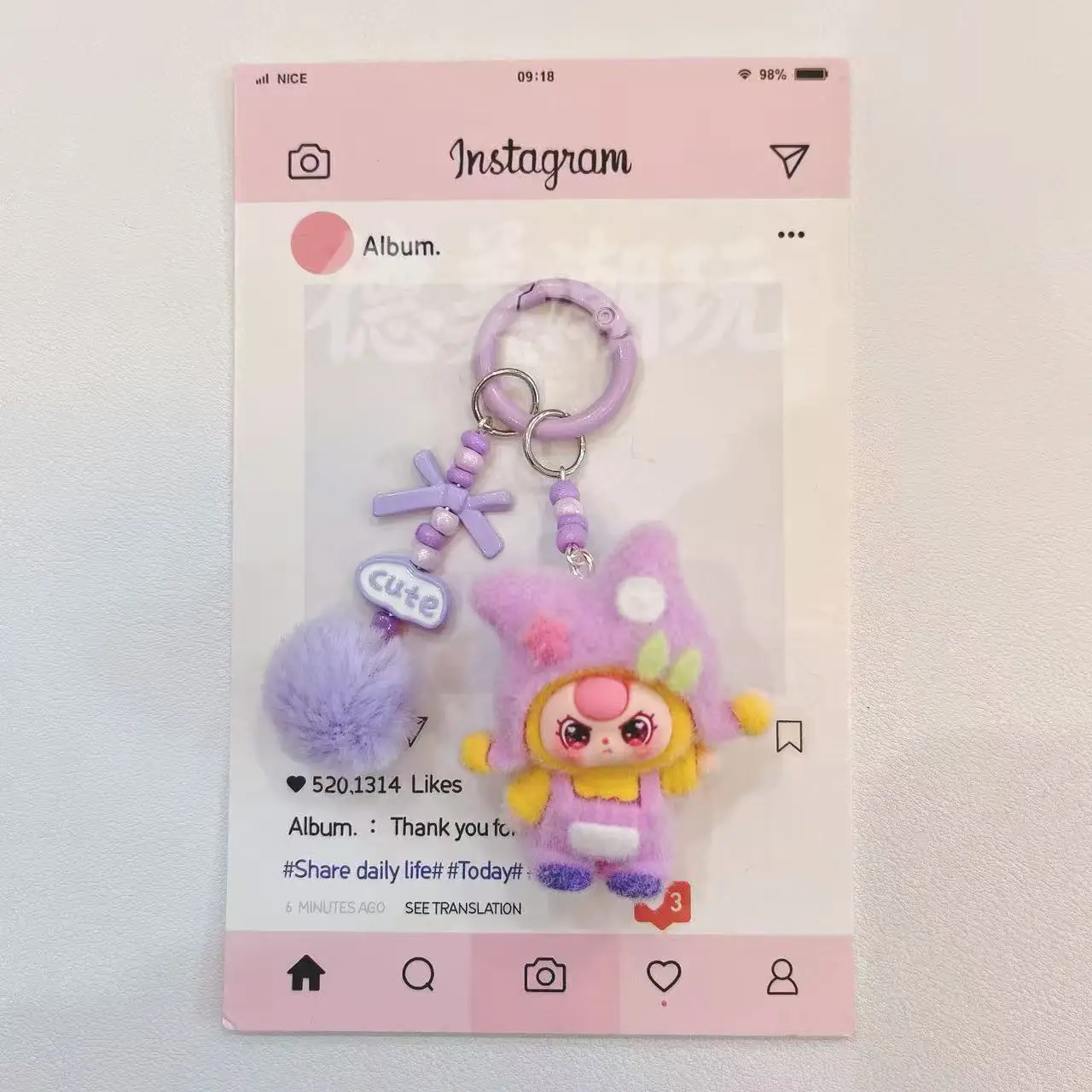 الدوبامين قبعة باردة ثلاثة سنوات الكرتون قلادة حقيبة المفاتيح لطيف دمية فتاة المفاتيح مدرسة ديكور هدية أفضل صديق