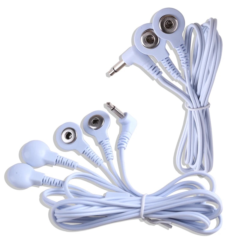 

3.5mm Electrode Cable 2/4 Pin Connectors TENS Electrotherapy Lead Wires for Acupuncture Muscle Stimulator Therapy Massager