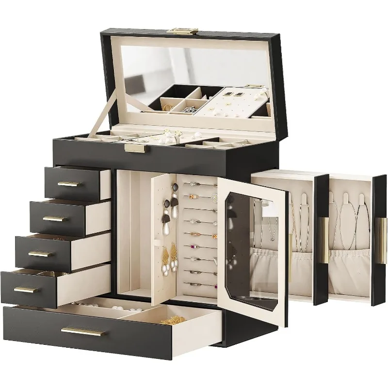 Jewelry Organizer Box with Capacious Storage Space,  , Hand-Held Jewelry Case