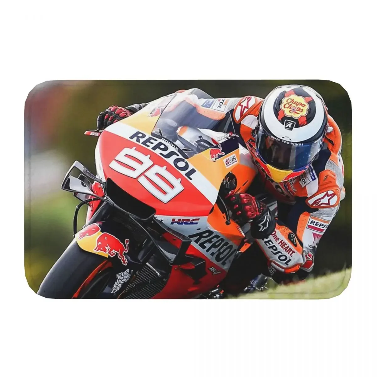 Moto Gp Jorge Lorenzo Race Racing Racer Anti-Slip Rug Doormat Kitchen Mat Cool Balcony Carpet Home Decor