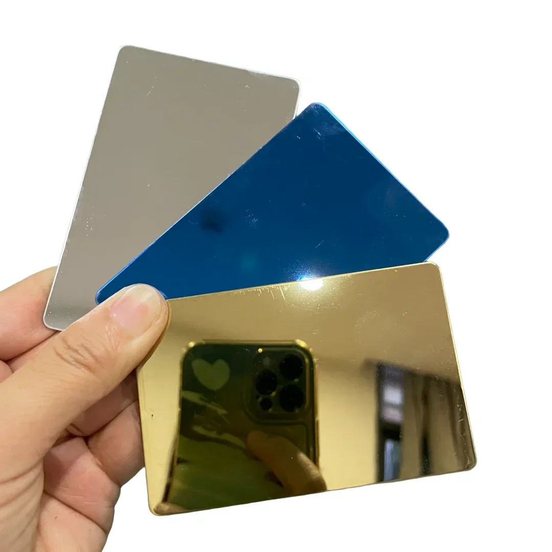 ราคาขายส่ง บัตรธุรกิจโลหะสแตนเลสเปล่า สำหรับสลัก ขนาด 0.8 มม.