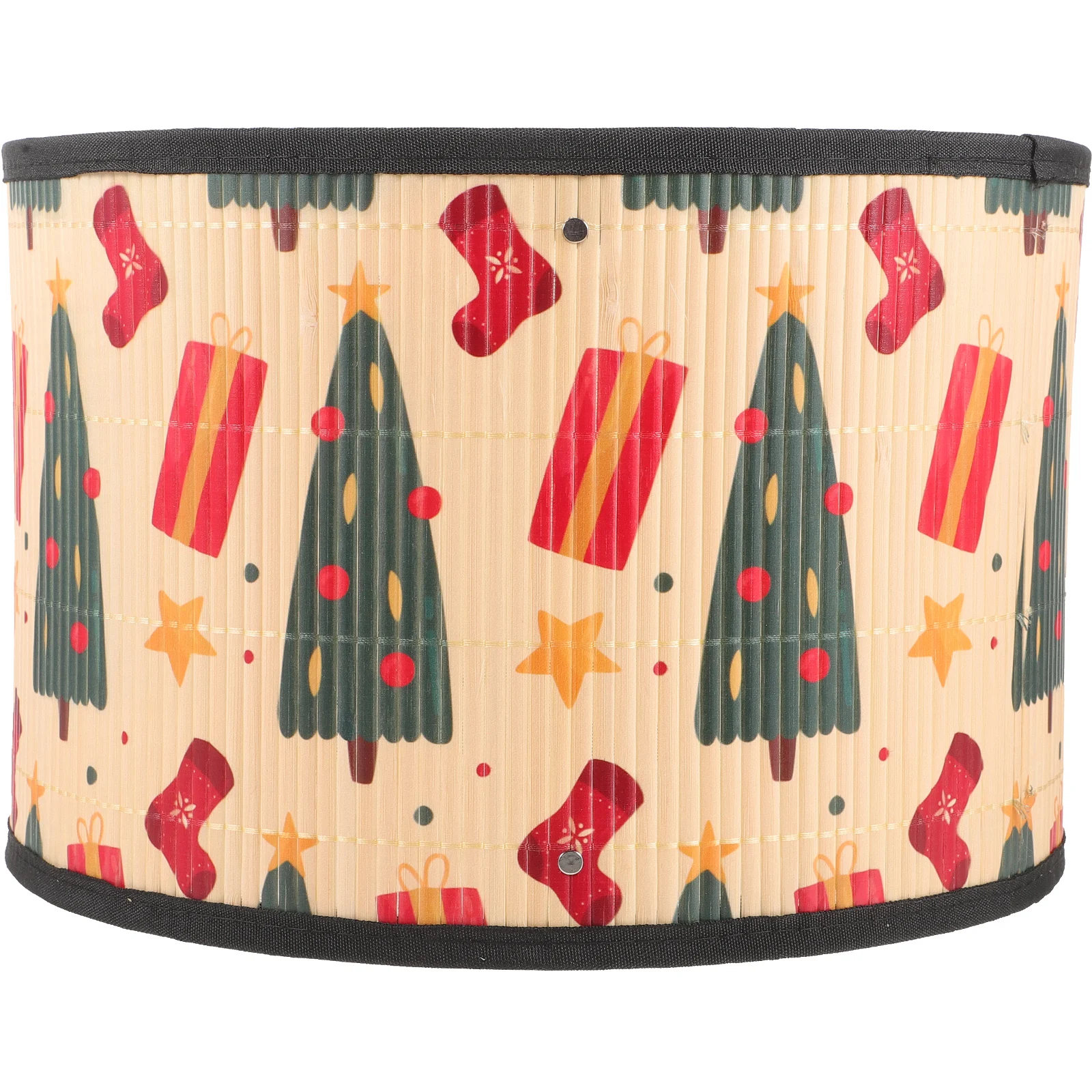 

Bamboo Lampshade Cover Replacement Pendant Light Accessories for Ceiling Lamp Vintage Style Home Decor High Definition UV