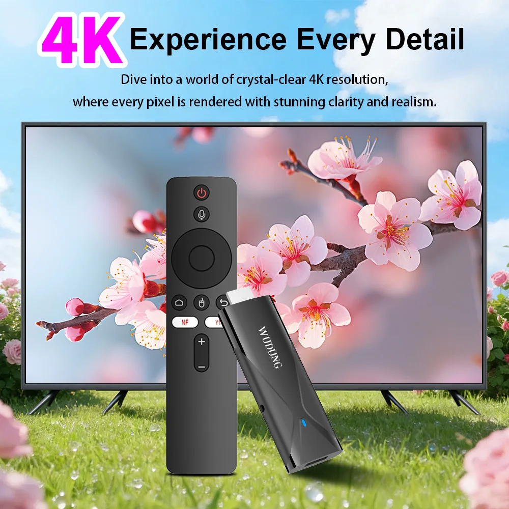 WD08 PRO TV Dongle Android10 Allwinner H313 BT TV Stick Smart Channel Home Cinema Mini 5G Wifi 4K HD Media Player Set Top Box