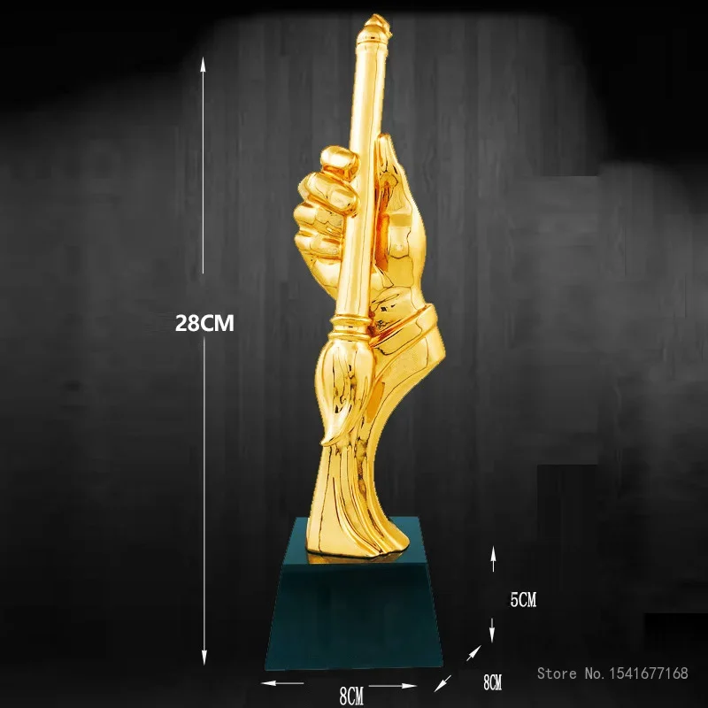 

Customized Crystal Resin Trophy, Creative Personalized, Brush Calligraphy and Abacus, Competition Commemorative Awarding, 1Pc