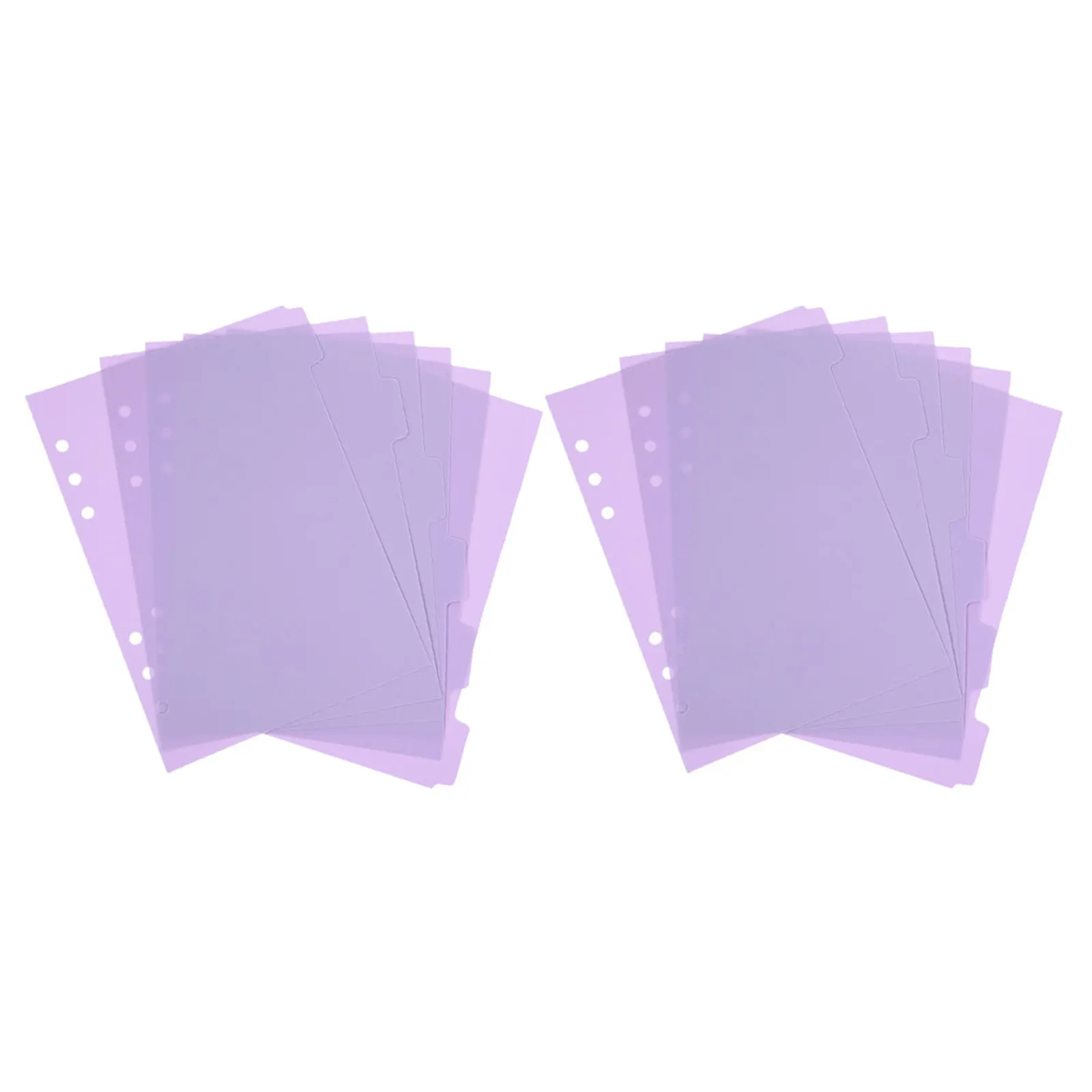 

12Pcs Aesthetic Plastic Index Dividers for Binder Notebook Notepad Journal Diary Reports Presentations Page Organization Tool