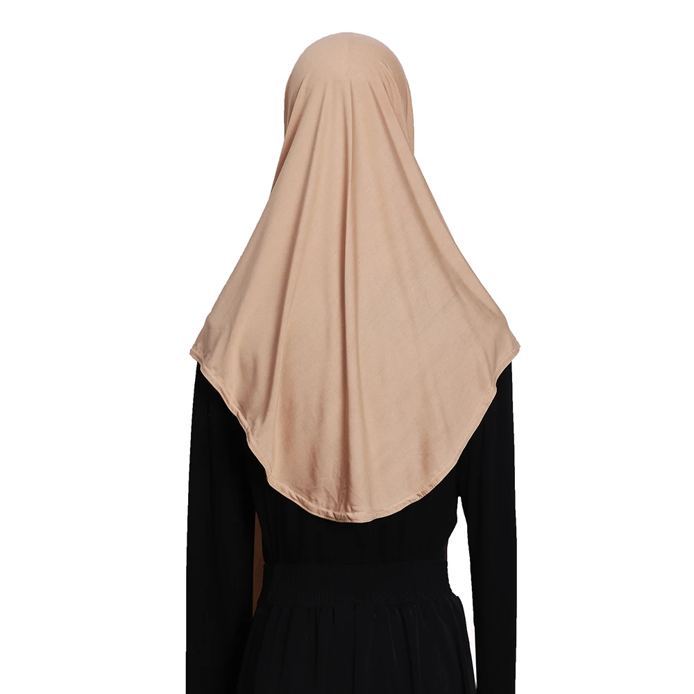 Muslim Women One Piece Amira Hijab Soft Modal Instant Khimar Jilbab Full Cover Islamic Prayer Headscarf Easy Wear Hijabs