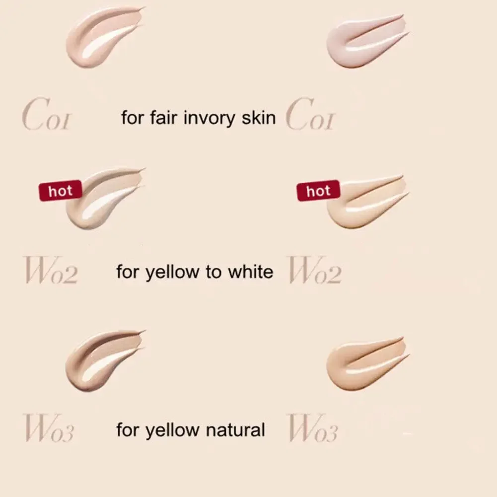 UODO Liquid Foundation Concealer Długotrwały krem BB Wodoodporny Minimizujący pory Trwały Jasny Pielęgnacja skóry suchej i tłustej 30ml