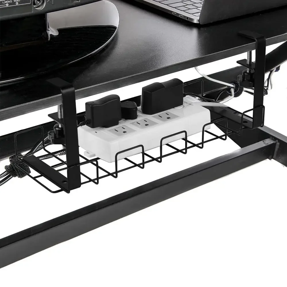 Under Desk Wire Storage Rack Under Desk Cable Organizer Wire Cable Tray Cable Management Under Table Storage Rack Organizadores