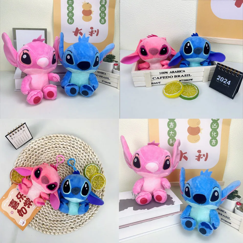 2025 Ogromne Pluszaki Lilo i Stitch dla Par, Kreskówkowe Maskotki, Anime, Zabawki, Zawieszki, Poduszki, Prezent Urodzinowy dla Dzieci