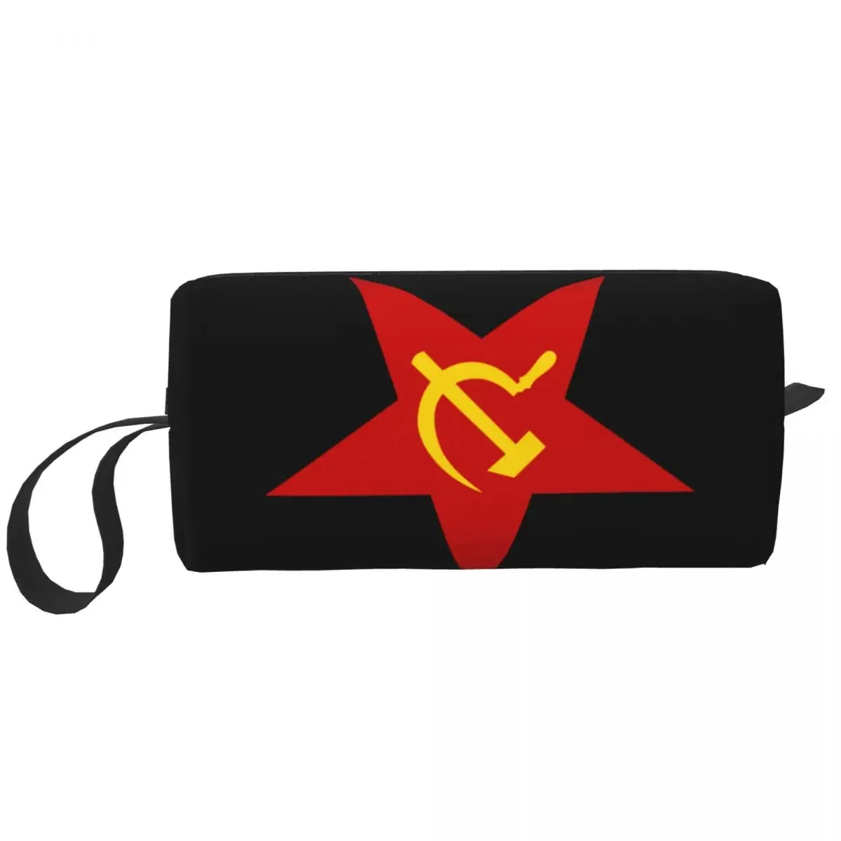 Soviet Union Red Hammer And Sickle Travel Toiletry Bag CCCP USSR Flag Makeup Cosmetic Organizer Beauty Storage Dopp Kit