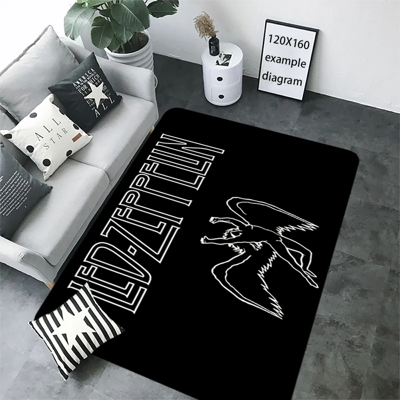 ممسحة الفانيلا الكلمة حصيرة داخلي القدم البساط Led زيبلين فضفاض السرير الحصير المطبخ الممر ماصة السجاد مثالية شرفة ديكو #4