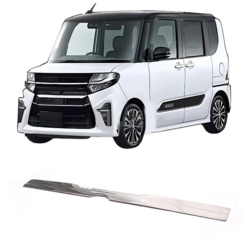 

For Daihatsu Tanto LA650 2022 Car Tailgate Decorative Strips Stainless Steel Bright Exterior Modification Accessories 2Pcs