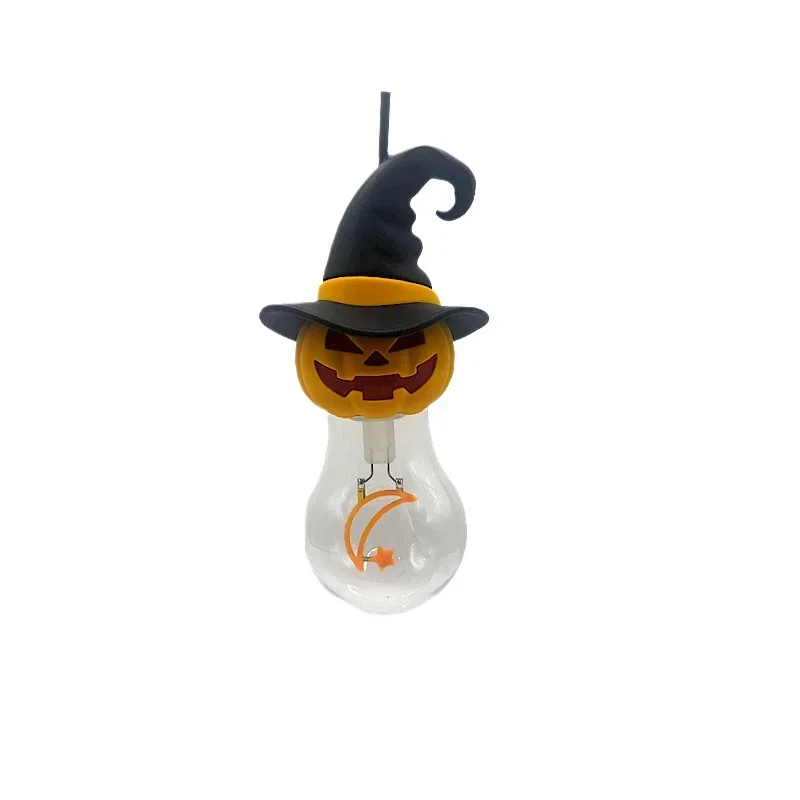 A70 Blubs 5V Charge Halloween Set Pumpkin  Pendant Party Holiday Gift Camping Lamp Luminous Silicone Toy