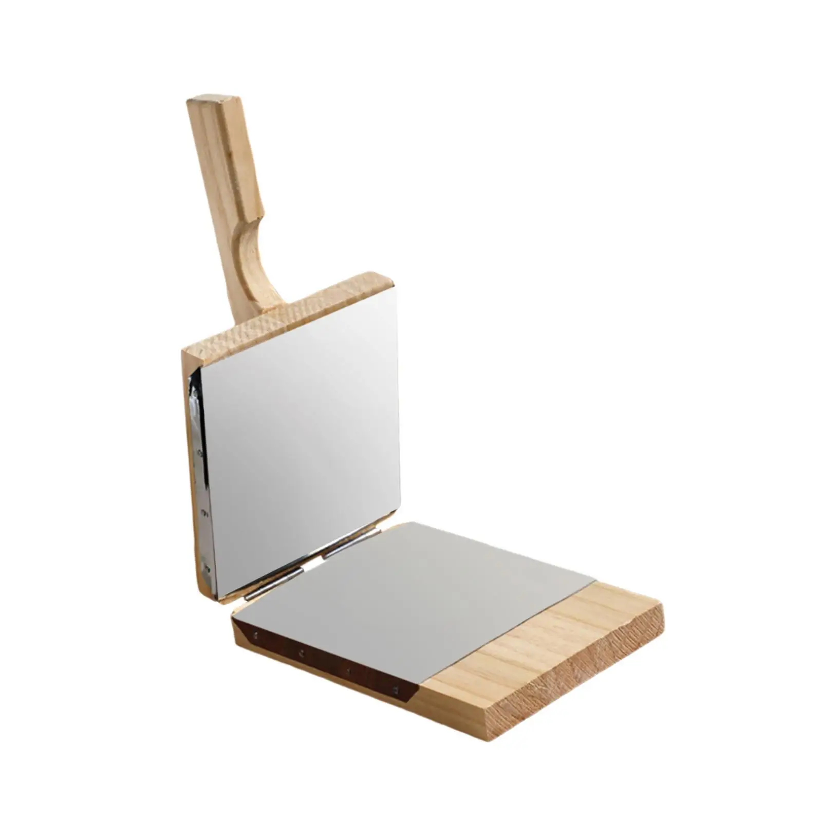 Wooden Dumpling Maker Press Ergonomic Handle Stainless Steel Baking Gadget for Home Kitchen Corn Pancake Biscuit Wrappers