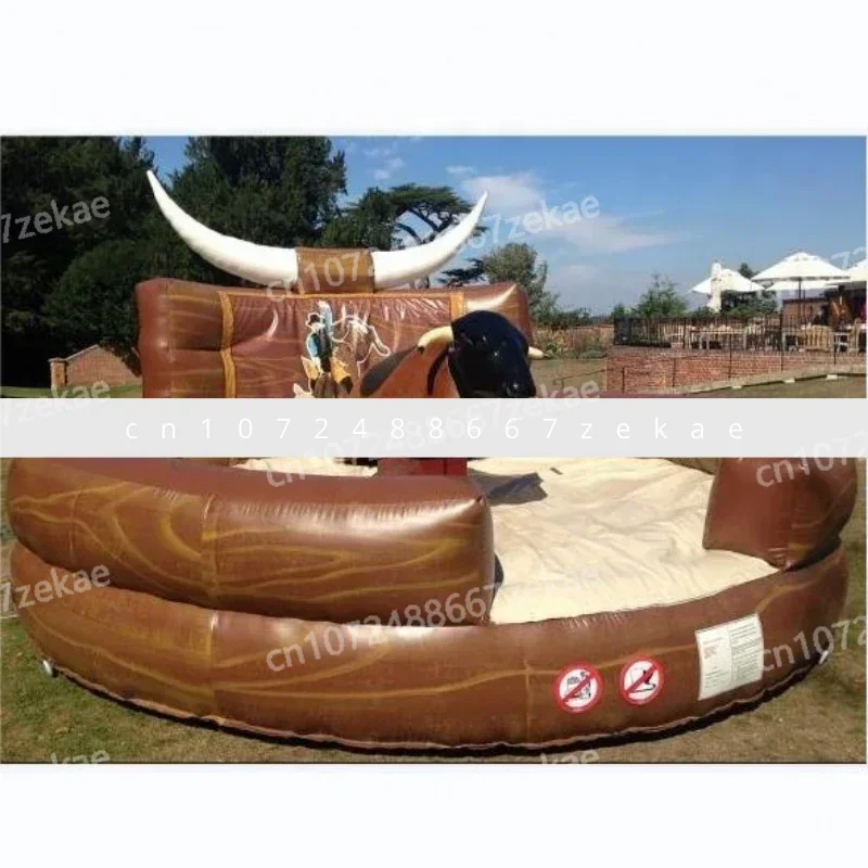 

Commercial adults mechanical games rodeo bull riding machine controls inflatable mechanical bull ride for sale