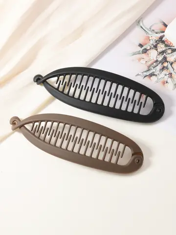 बड़े बालों का वॉल्यूम एम्बर केला क्लिप पोनीटेल क्लिप फ्रेंच एलिगेंट हाई स्कल टॉप हेयर क्लिप ट्विस्ट क्लिप 10 best sales पंजा क्लिप मुफ़्त शिपिंग - №8