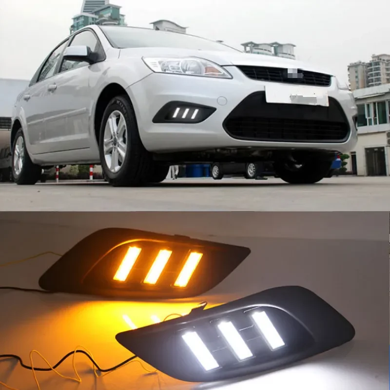 

Car led drl For Ford Focus 2 mk2 2009-2013 front Driving Lamp Foglight Daytime Running light Drl White 12V