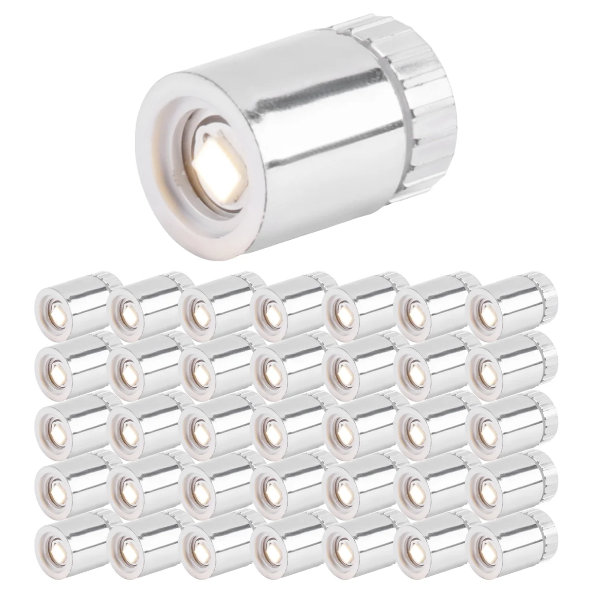 

ABQR 36Pcs Miniature Lights for Dollhouse,Miniature LED Lights for Handcraft,Mini Spot Lights Battery Operated(Warm White)