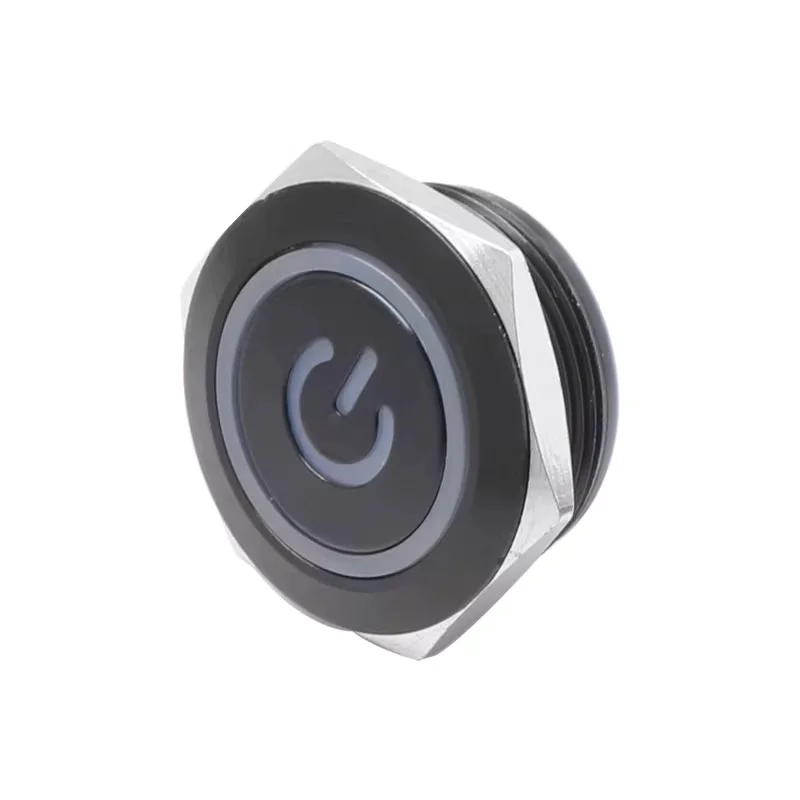 

Metal button switch self-resetting ultra-short stainless steel ultra-thin jog micro-travel waterproof switch 12/16/19/25/30 mm
