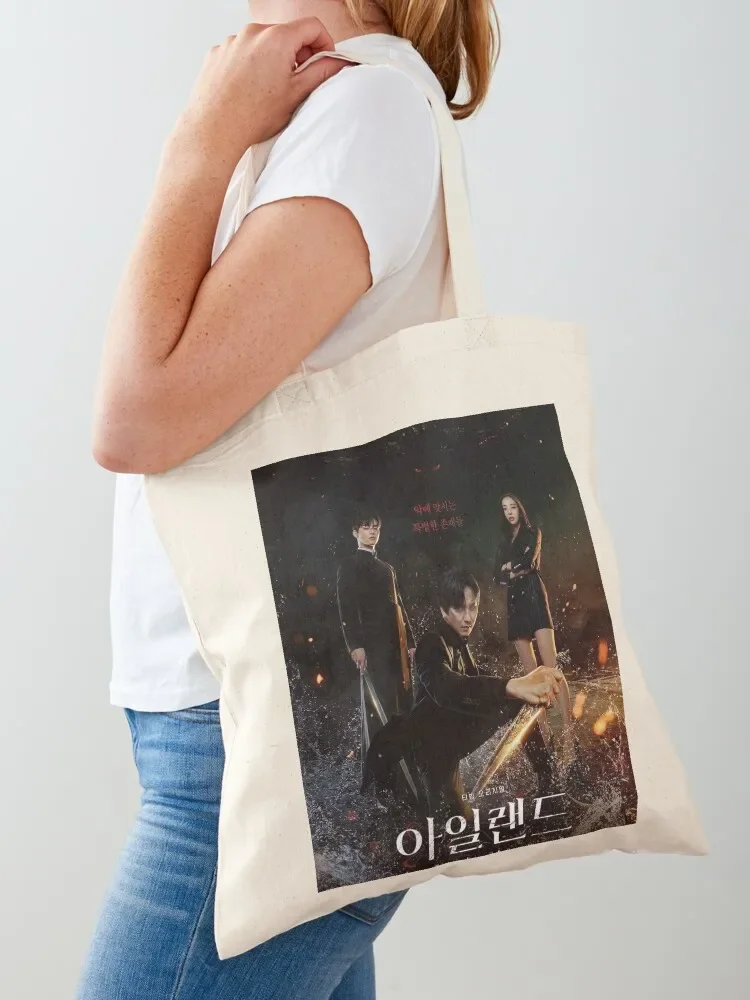 Island kdrama Tote Bag shoping bag shopping bags foldable shopper bag women tote custom