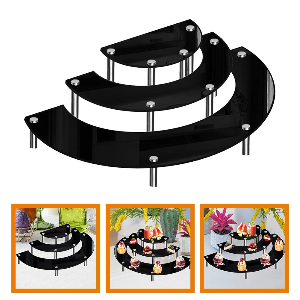 Three-dimensional Cake Display Stand Shelf Cupcake Holder Acrylic Desktop Tray Tabletop Stands