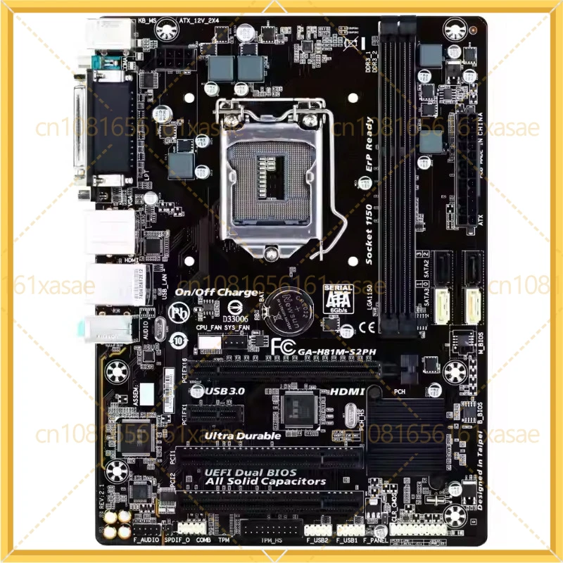 New For Gigabyte H81M-S2PH Full Interface With Print Port 1150 Pins Support DDR3