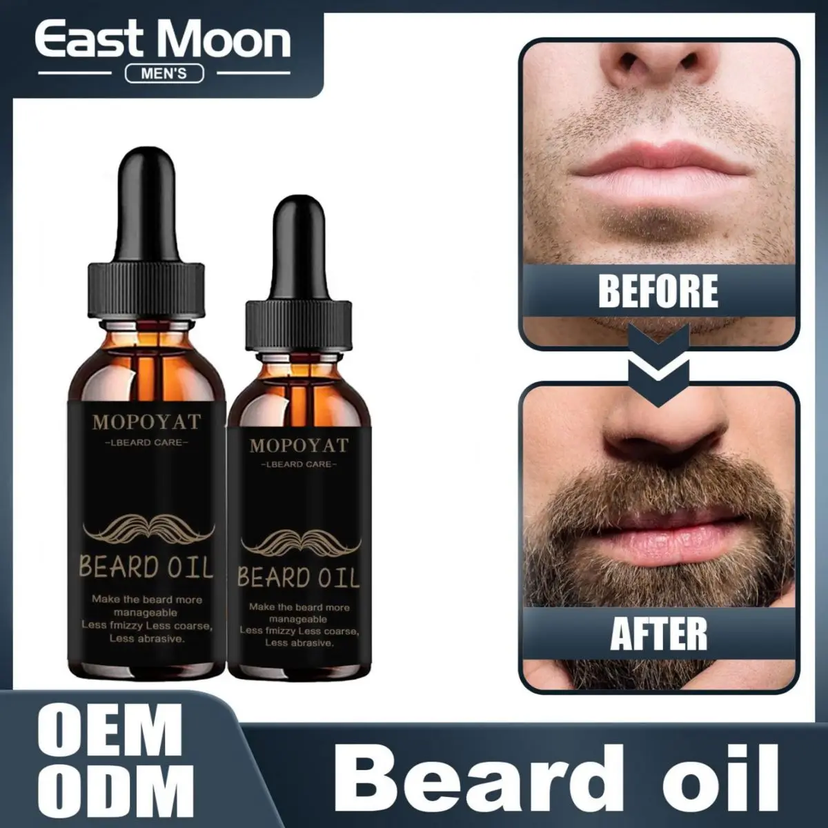 Growth Beard Oil Grow Beard Thicker & More Full Thicken Hair Beard Oil For Men Beard Grooming Treatment Beard Care