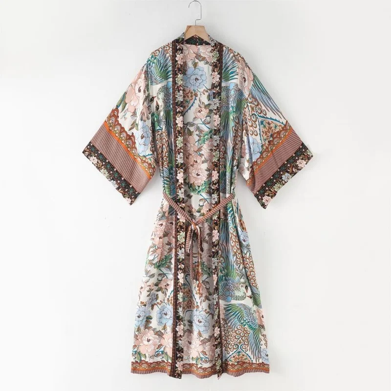 Yukata Kimono japonés tradicional para mujer, ropa japonesa de manga larga, Cosplay