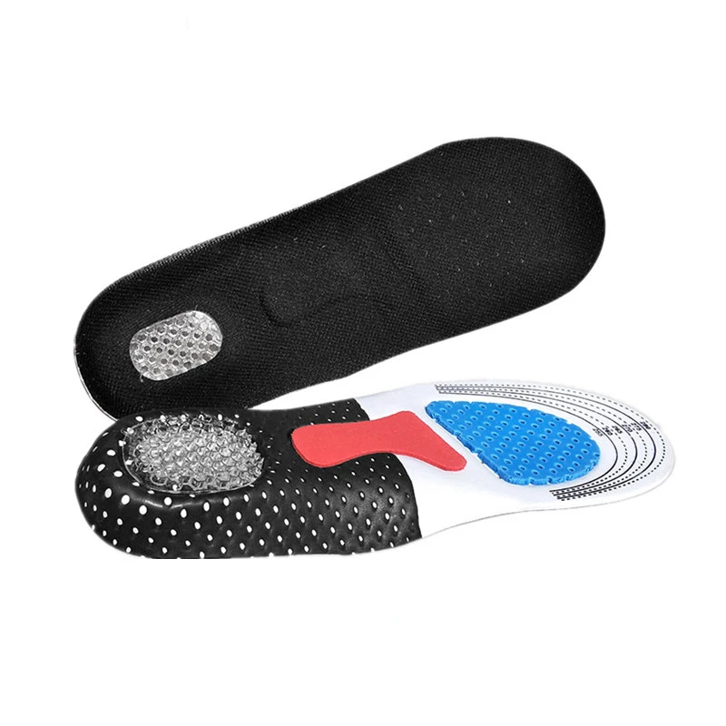 1 Pair Unisex Outdoor Soft Insoles Orthotic Arch Support Shoe Pad Insert Cushion for Men Women's Camping Hiking Beach Sports P-D