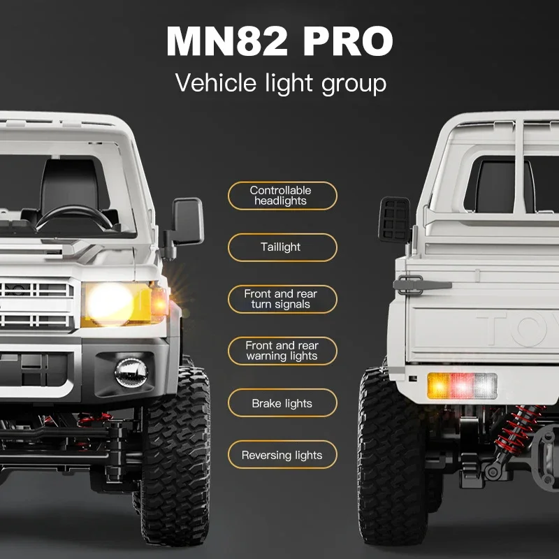 1:12 RC الزاحف MN82 MN82S MN82PRO MN82T RC سيارة نموذج 2.4G 4WD RC على الطرق الوعرة بيك اب نماذج من الشاحنات سيارات لعب للبنين الكبار الهدايا