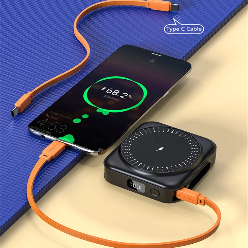 20000 мАч Power Bank Магнитное беспроводное 22,5 Вт USB C PD Быстрое зарядное устройство Powerbank для Magsafe iPhone 17 16 15 Samsung Xiaomi Poverbank