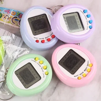 Tamagotchi-子供向けの電子ペットコンソール,ノスタルジック,ノスタルジック,おもちゃ,ポータブル,キーリング,面白い,仮想,サイバートイ,クリスマス,新年の贈り物,90年代