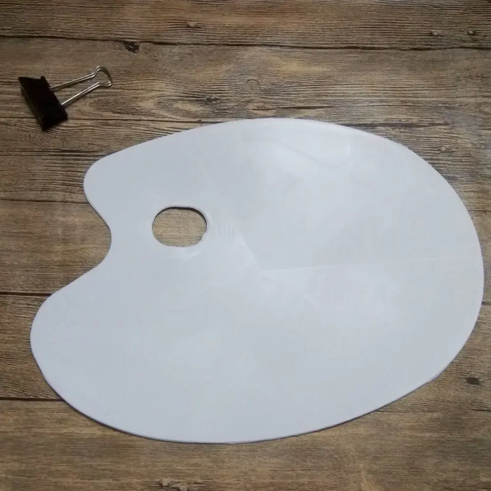 Art Watercolor Painting Palette Mixing Tray Plastic Halloween Christmas New Year Paint Palette Tray Artist Paint Palette Oval