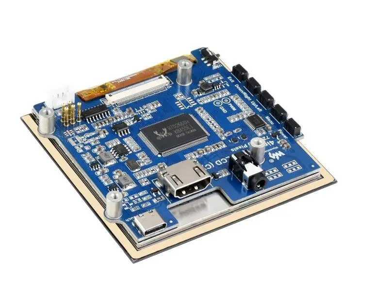 Waveshare Tela LCD IPS de toque capacitivo HDMI de 4 polegadas (C), 720 × 720, tela de ligação óptica