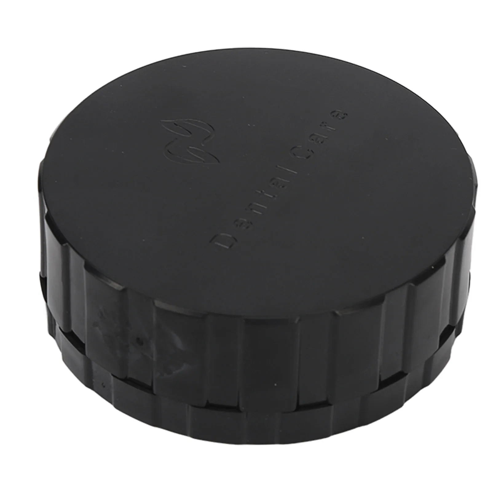 Denture  Storage Box Denture Veneer Processing Box Round Shape Reusable Black Denture Storage Box with Spare Pad