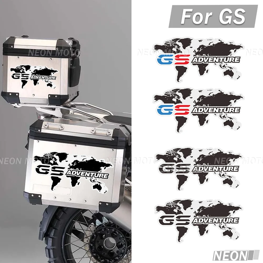 For R1200GS F850GS F800GS R1250GS F750GS R 1200 1250 850 750 GS GSA Rallye Adventure Luggage Aluminium Trunk Cases Stickers