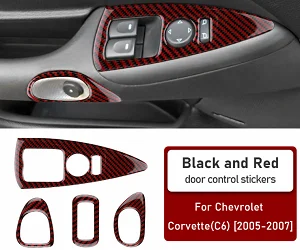 

Carbon Fiber Window Switch Panel For 2 Door Mercedes Benz C Class W204 W212 2007-2014 Real Sticker Trim Interior Accessories