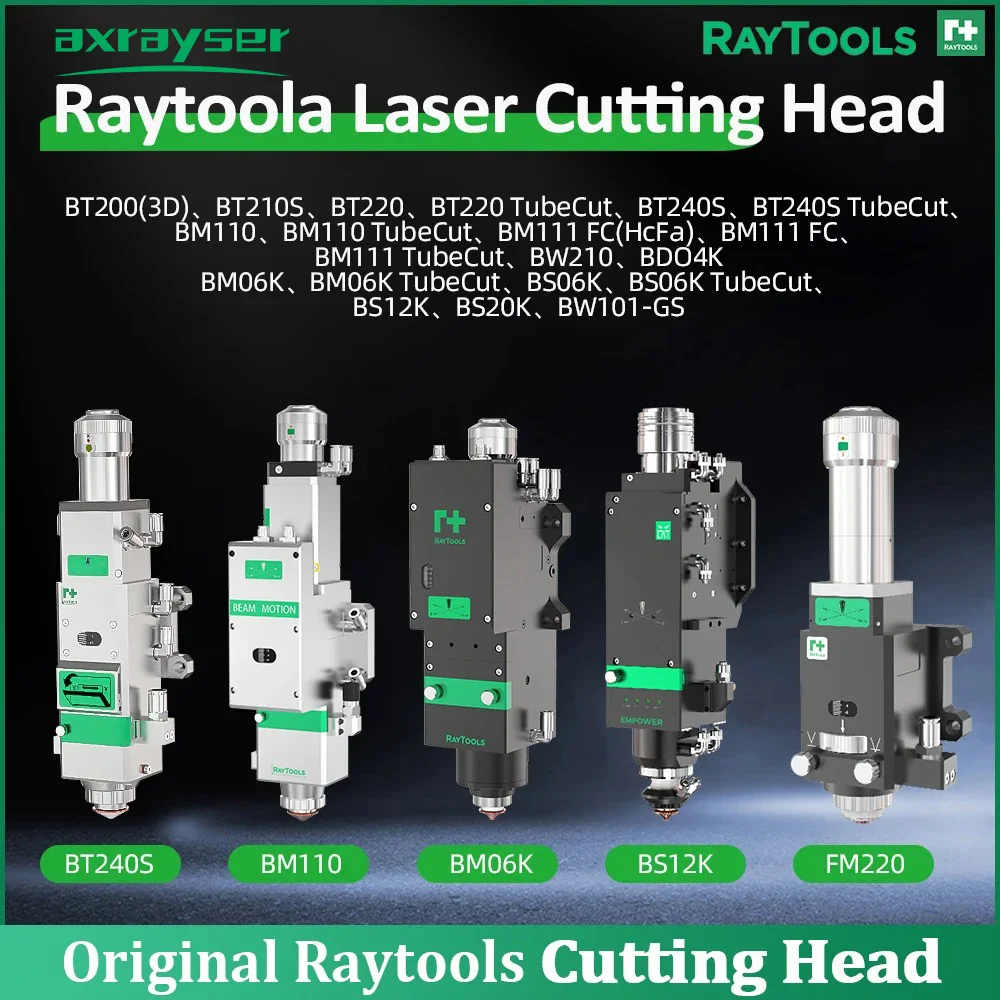 Raytools Fiber Laser Cutting Head BT210S BM111 BM06K BS12K 2D Flat 3D Tube Metal Cutting Original Raytools Laser Processing Head