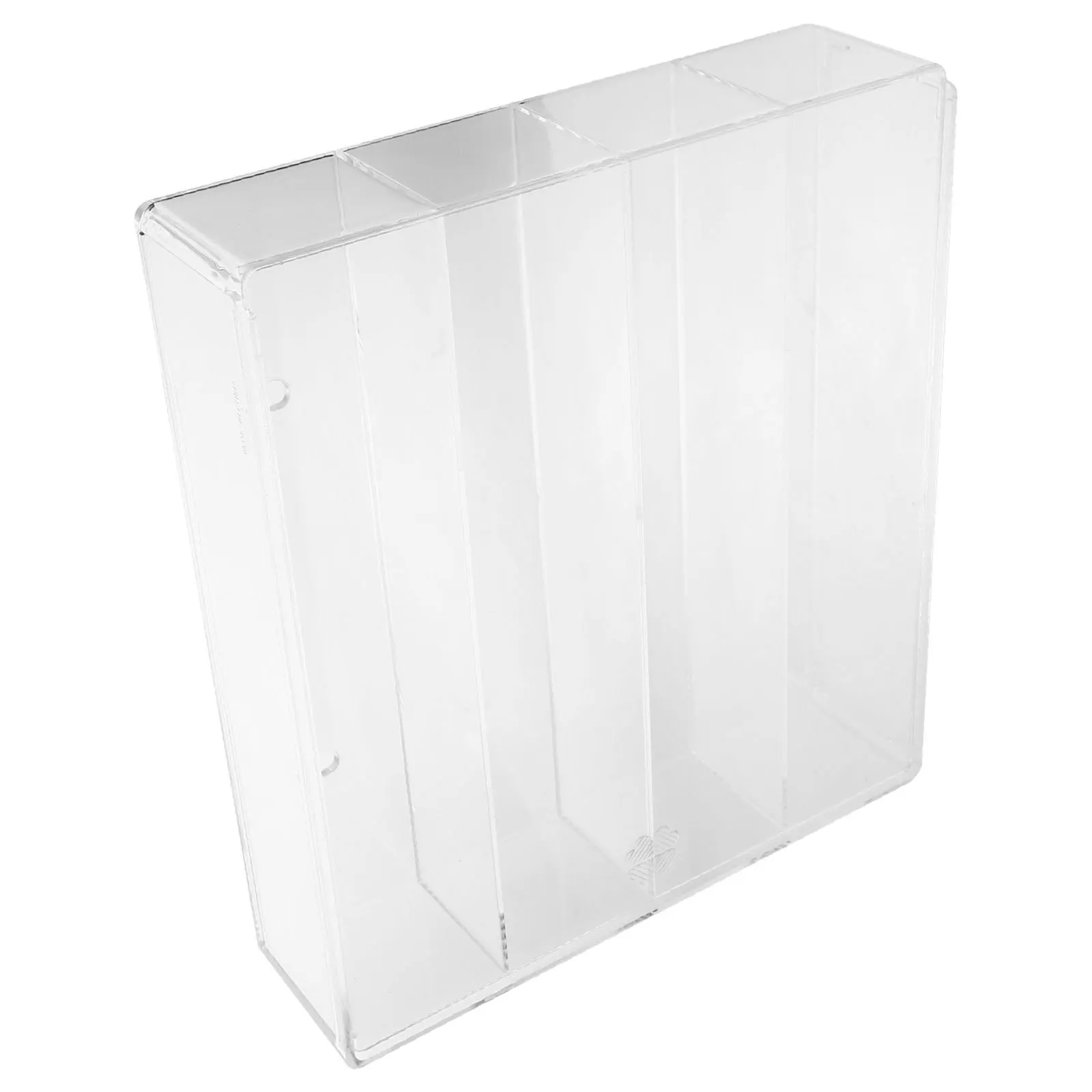 صندوق تخزين شفاف لتنظيم المكياج على سطح الطاولة مع 4 فواصل قابلة للإزالة وأحمر الشفاه والعناية بالبشرة والعطور ومنظم الزيوت العطرية #1