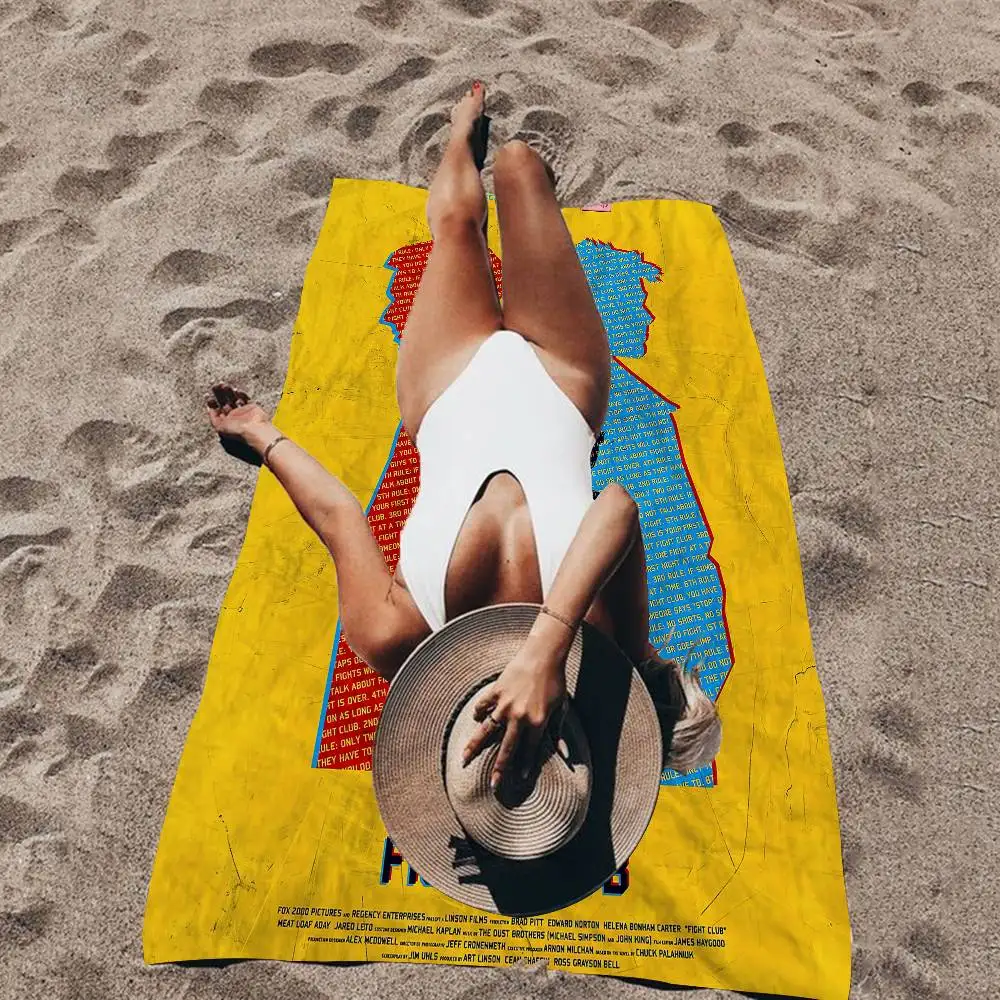F-Fight Club Big Microfiber Beach Towels Quick Dry Towel Sand Beach Towels Pool Towel for Travel Swim Pool Yoga