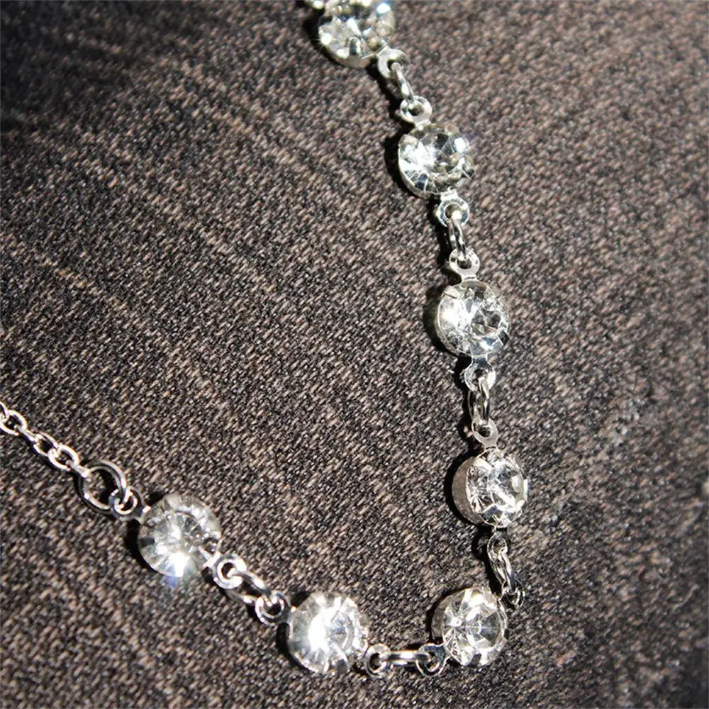 Foot Ankle Women Fashion Crystal Summer Beach Jewelry Barefoot Sandal Foot Chains Rhinestone Anklets