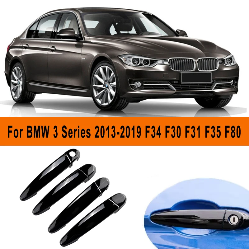 

Car Door Handle Cover Trim Sticker Styling Scratch Resistant Auto Accessories For BMW 3 Series 2013-2019 F34 F30 F31 F35 F80