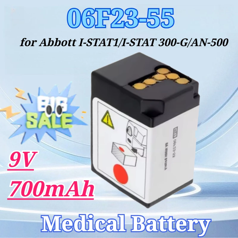 

9V 700mAh for 06F23-55 Medical Battery for Abbott I-STAT1 I-STAT 300-G AN-500 High Quality Replacement Battery